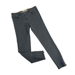 Stella McCartney Lightly Pinstriped Grey Skinny Jeans Iconic Size 30 Mid-Rise